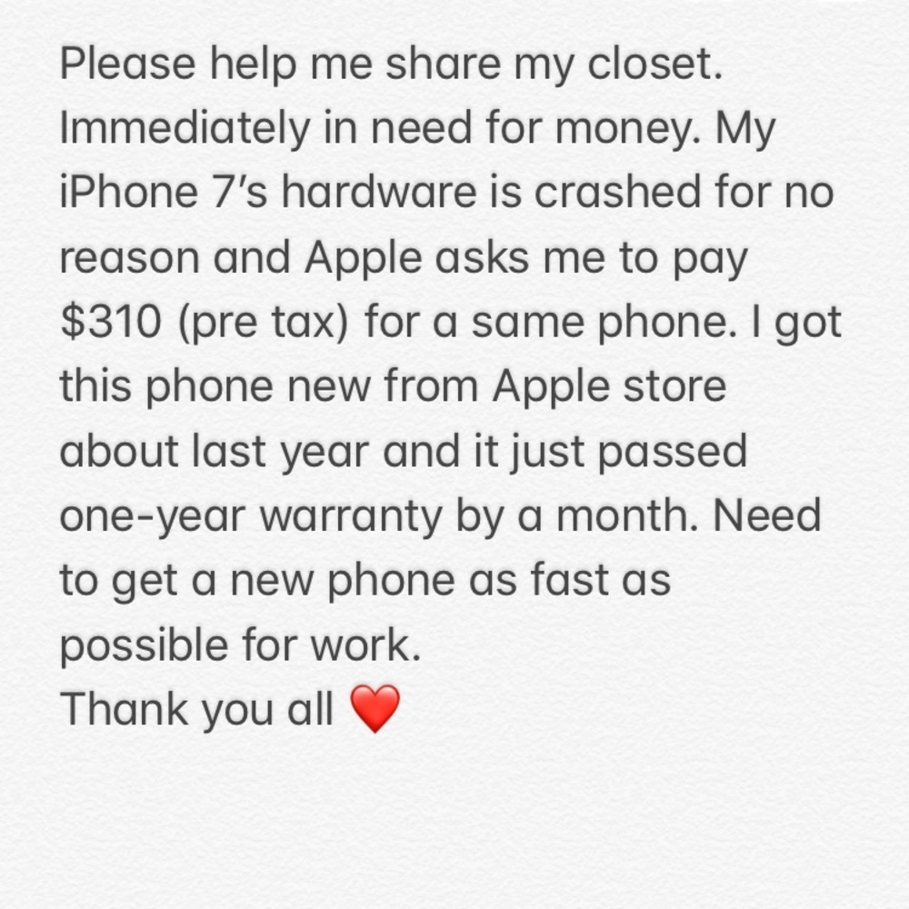 Please share my closet!